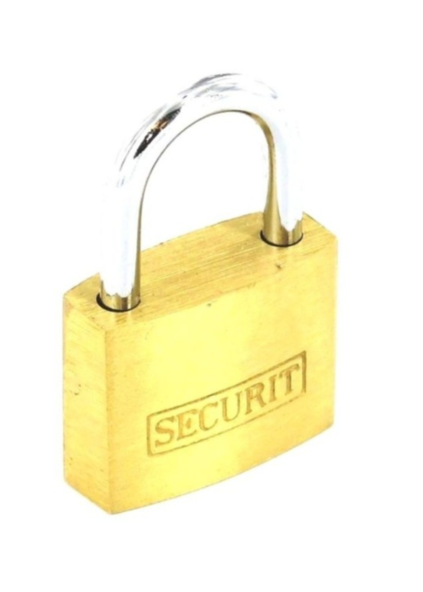 Securit Securit Brass Padlock with 3 Keys