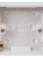 Pro-Elec Surface Mount Pattress Box 1 Gang 16mm Deep