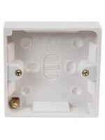 Pro-Elec Surface Mount Pattress Box 1 Gang 16mm Deep
