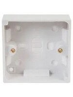 Pro-Elec Pro-Elec Surface Mount Pattress Box 1 Gang 25mm Deep