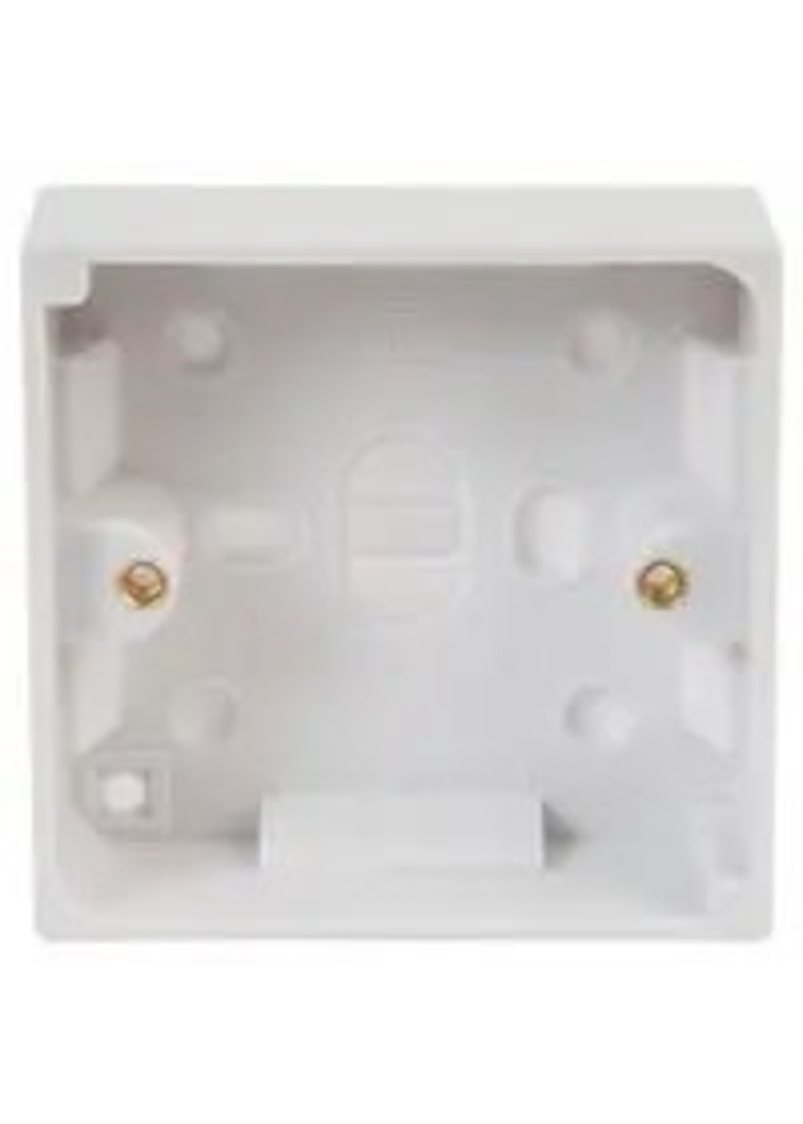 Pro-Elec Pro-Elec Surface Mount Pattress Box 1 Gang 25mm Deep