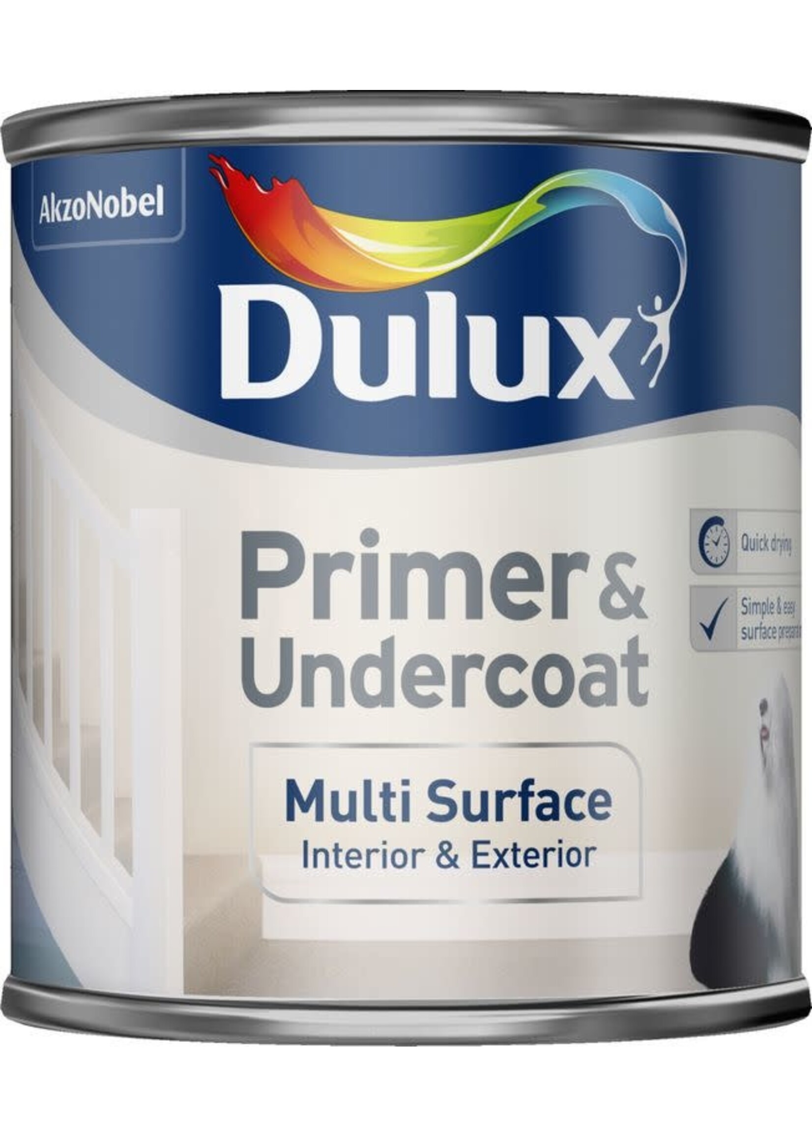 Dulux Multi Surface Primer 250ml pure brilliant white