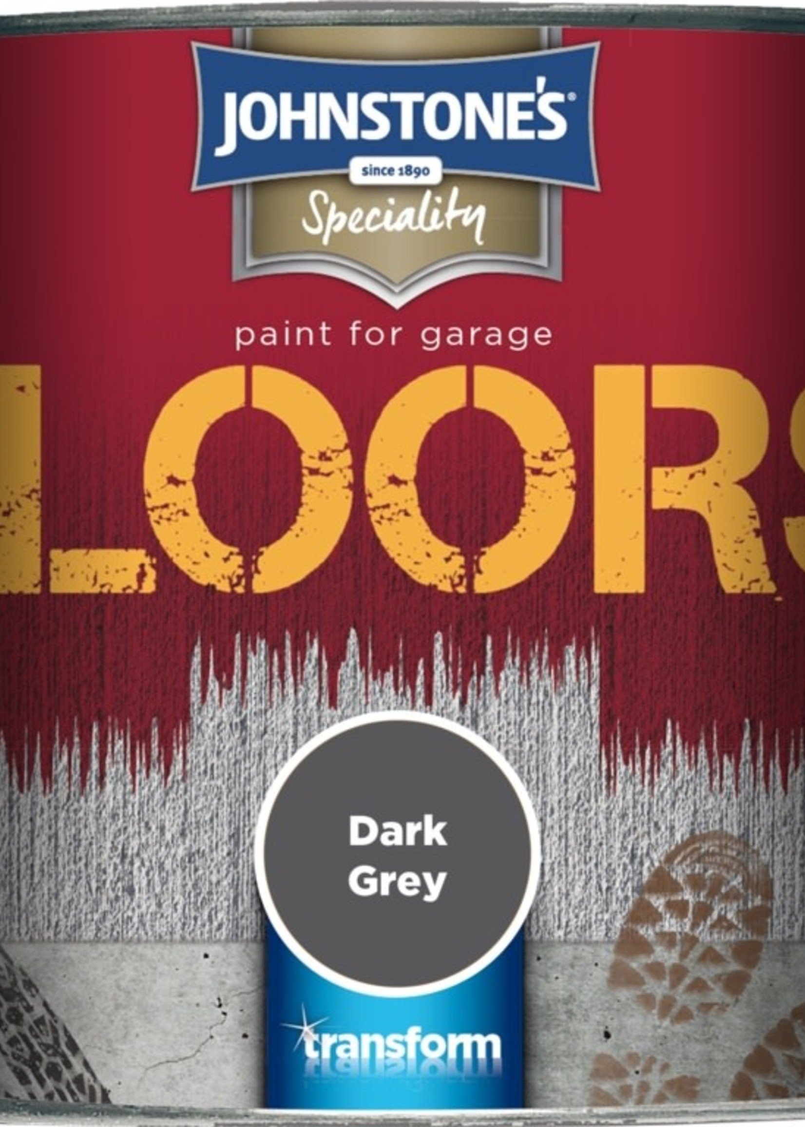 Johnstone's Garage Floor paint semi gloss 2.5L Dark grey