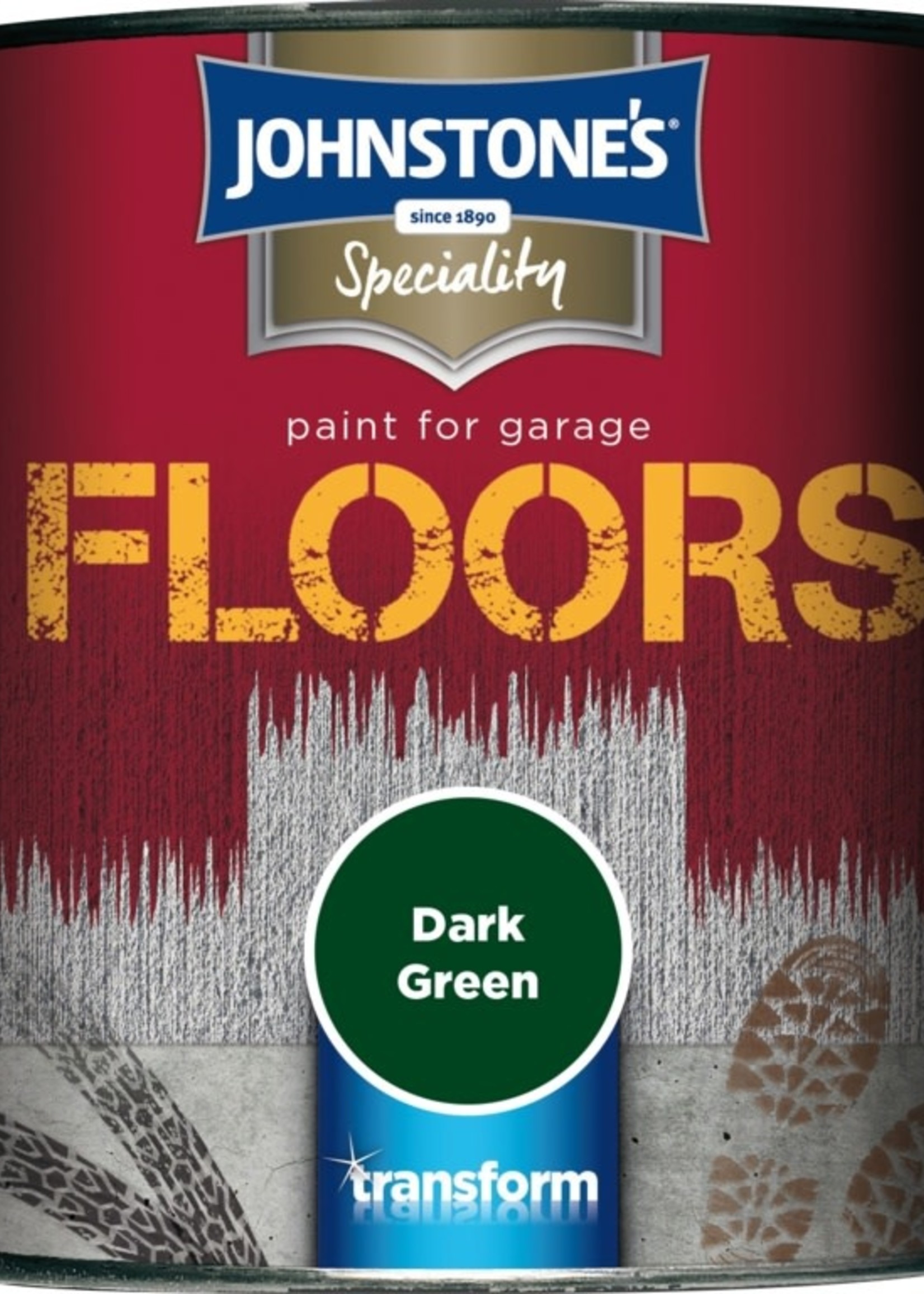 Johnstone's Garage Floor Paint semi gloss 750ml Dark green