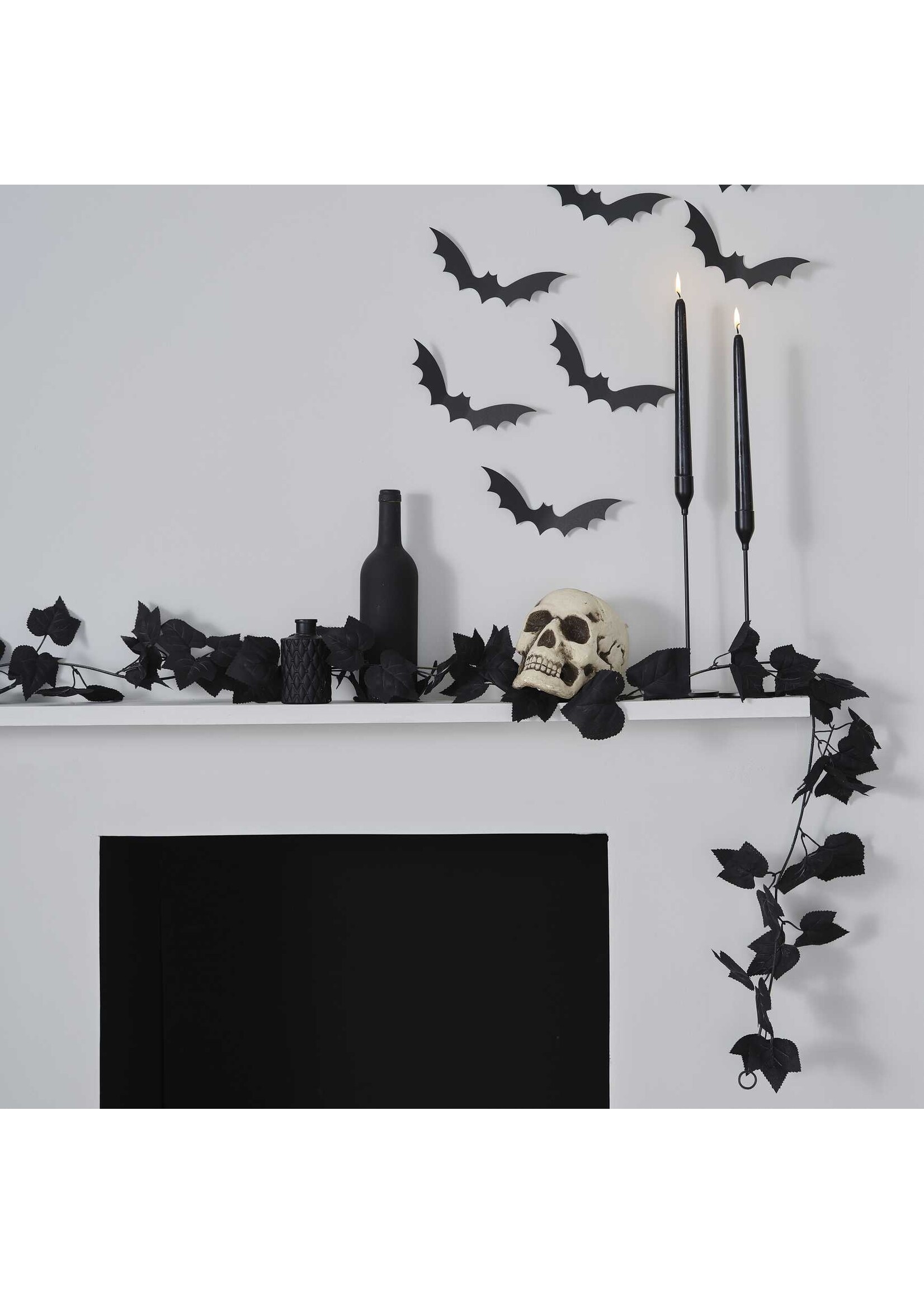 Ginger Ray Black Ivy Foliage Garland 1.8m