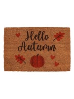 Something Different Hello Autumn Pumpkin Natural Doormat