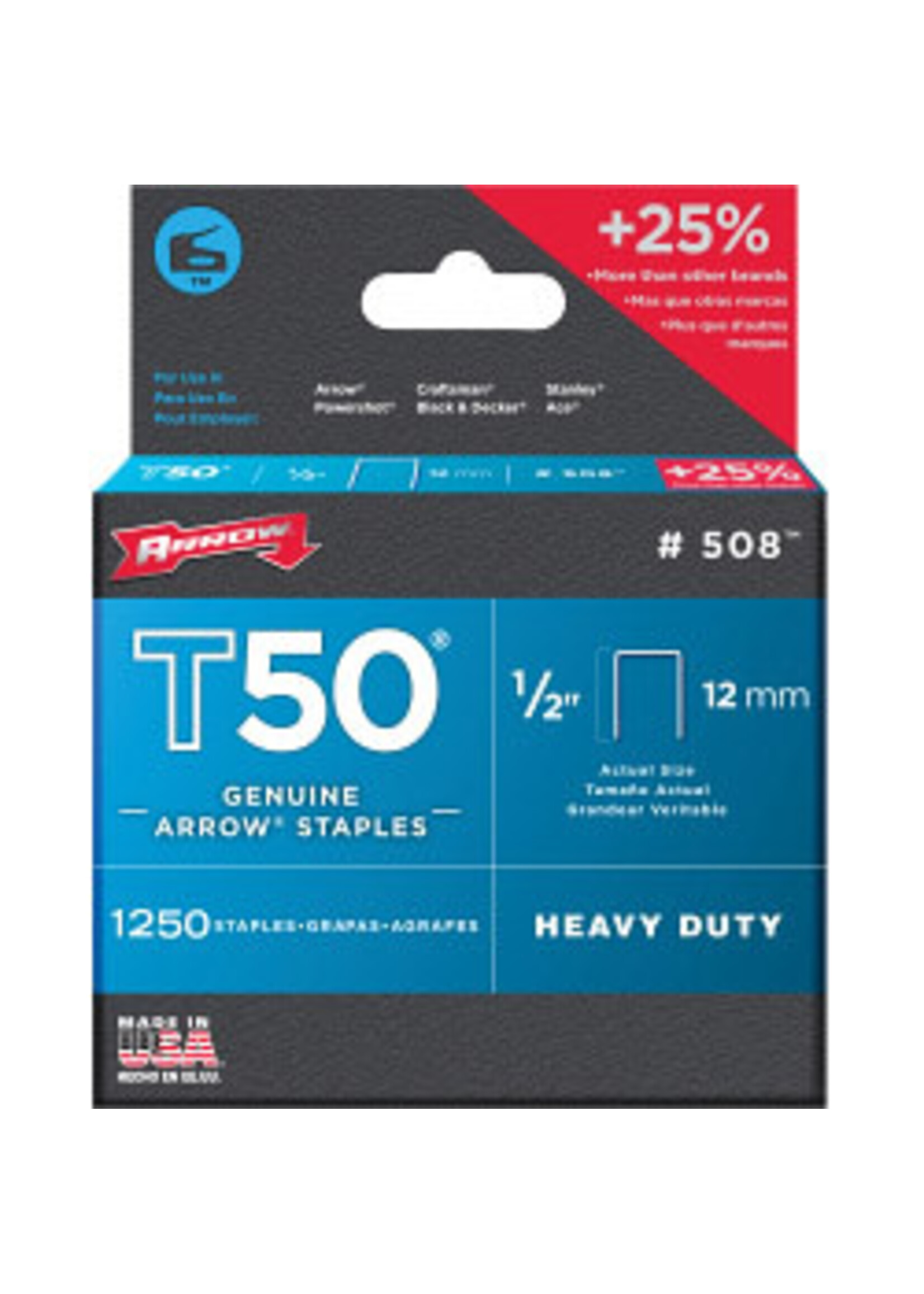 Arrow Arrow T50 Staples (1250)
