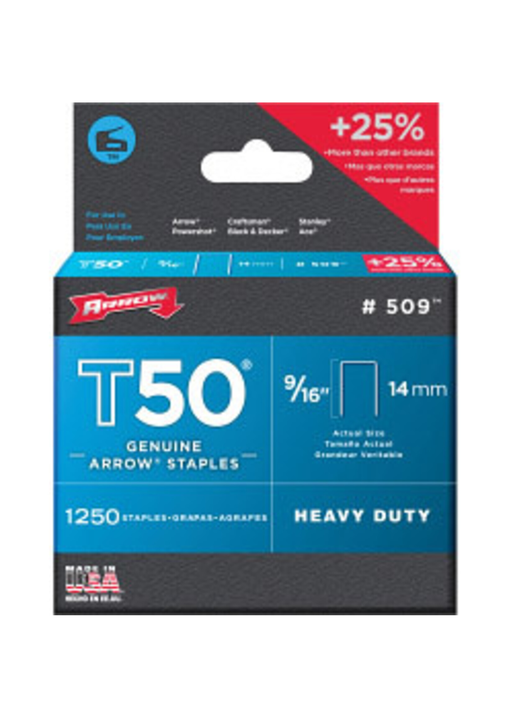 Arrow Arrow T50 Staples (1250)