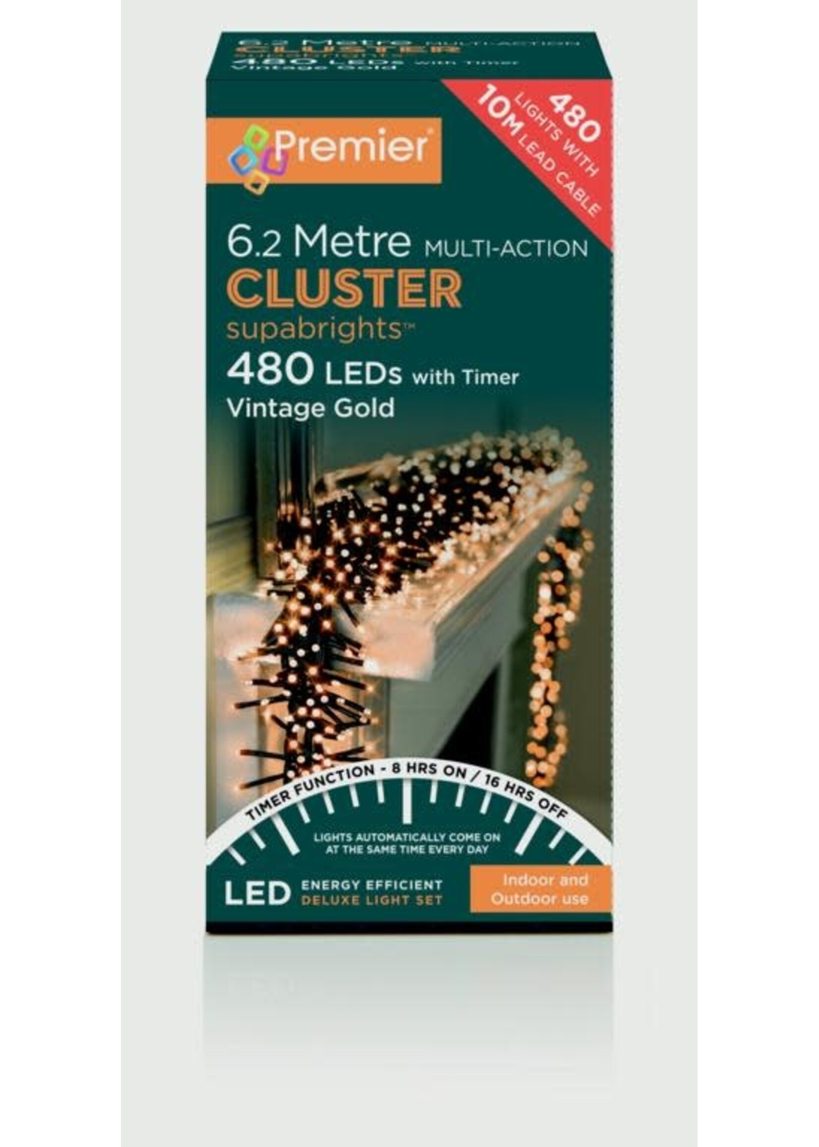 Premier Cluster Lights Indoor/Outdoor with Timer function