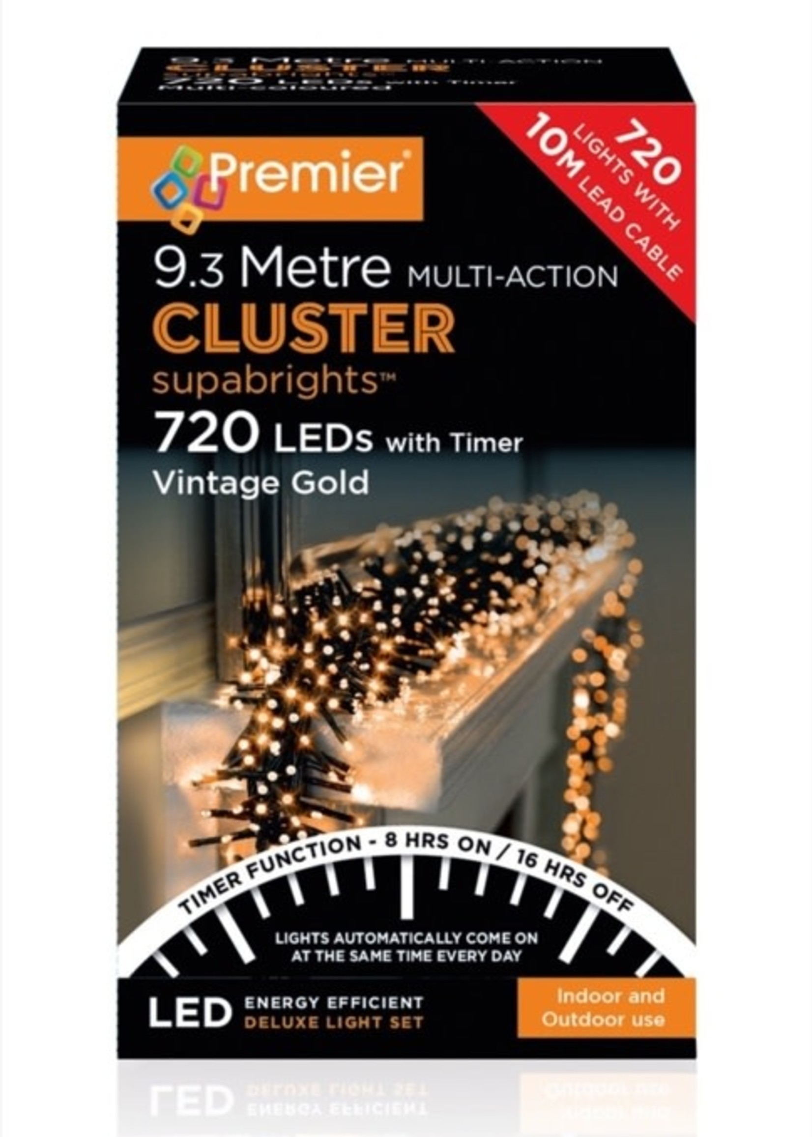 Premier Cluster Lights Indoor/Outdoor with Timer function
