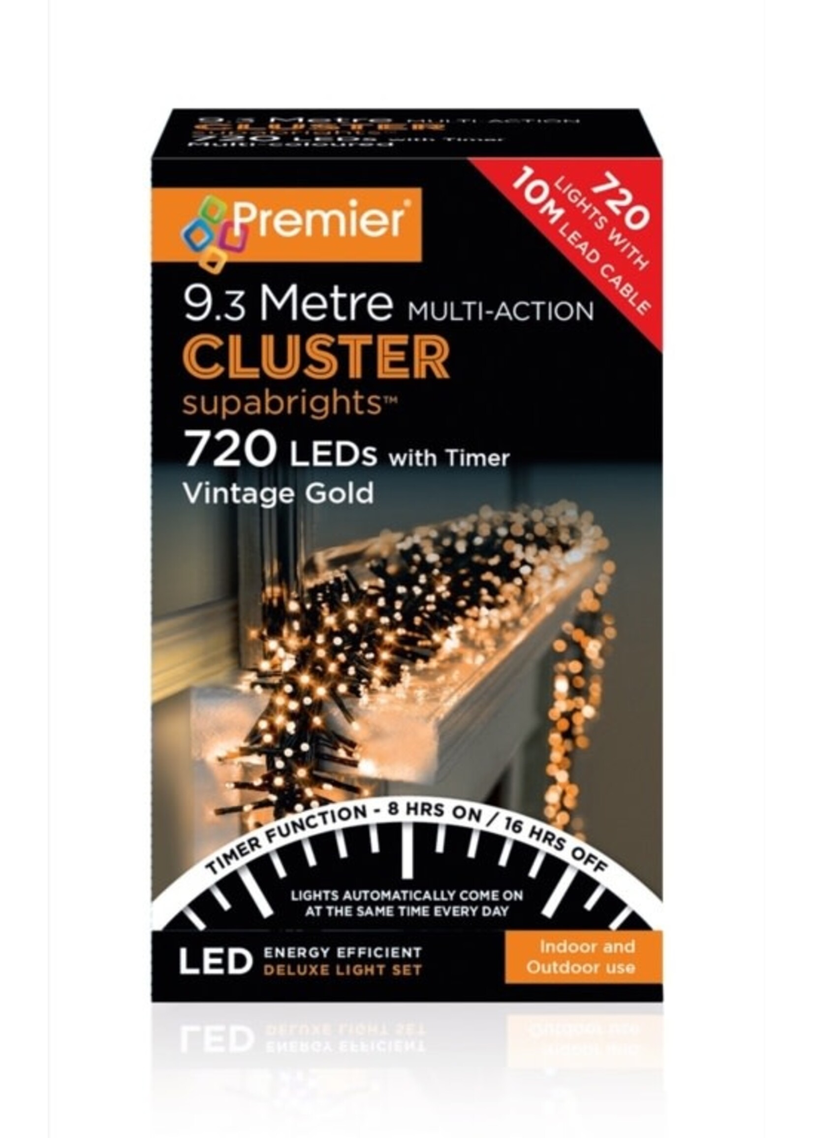 Premier Cluster Lights Indoor/Outdoor with Timer function