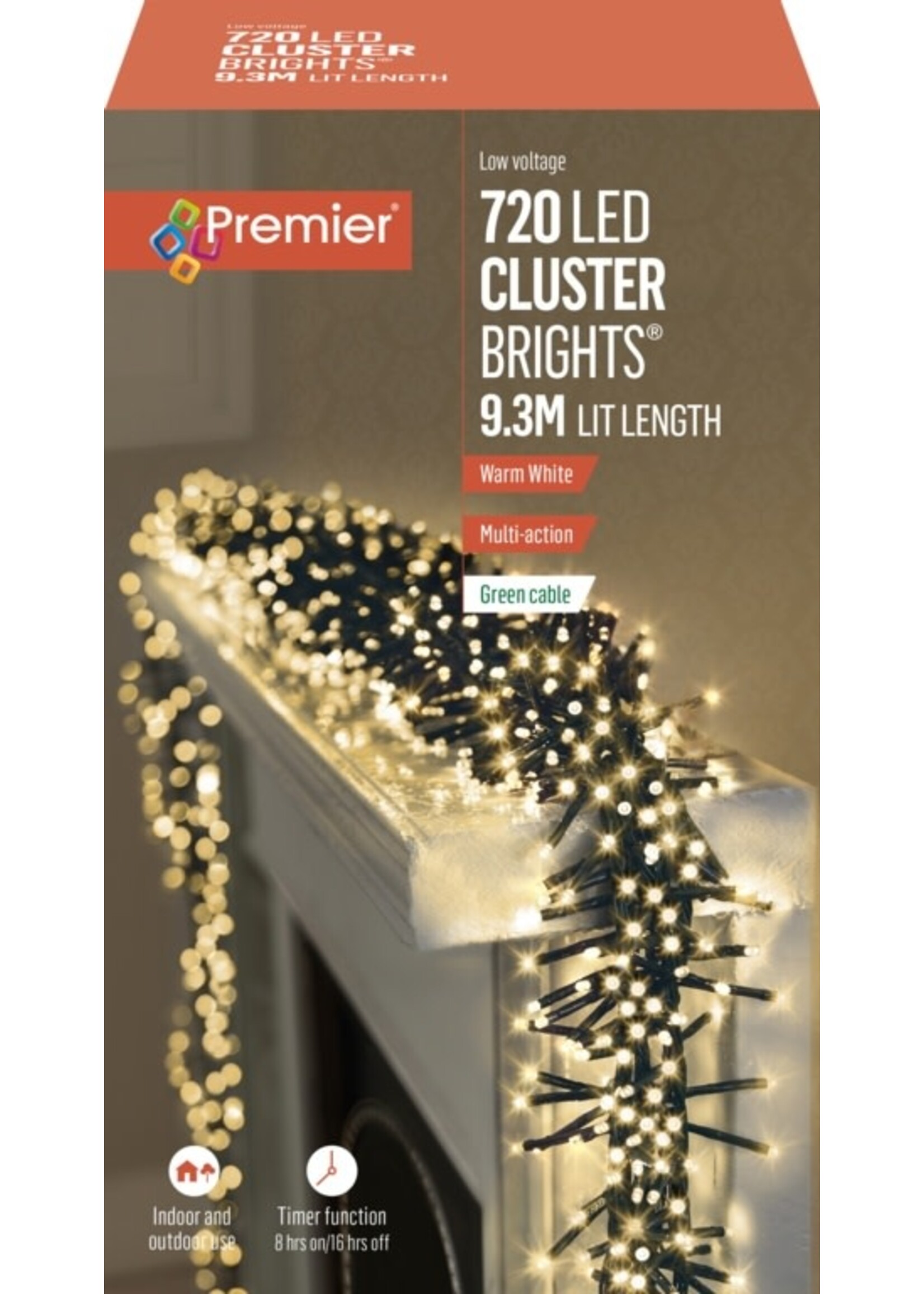 Premier Cluster Lights Indoor/Outdoor with Timer function