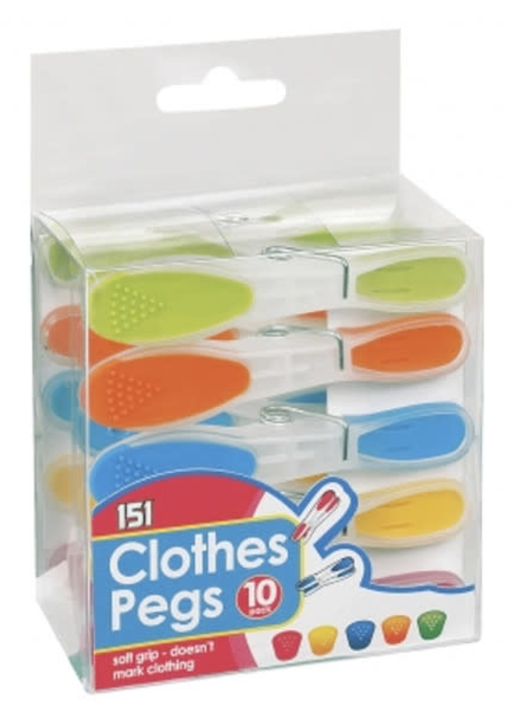 151 Soft Grip Clothes Peg x10