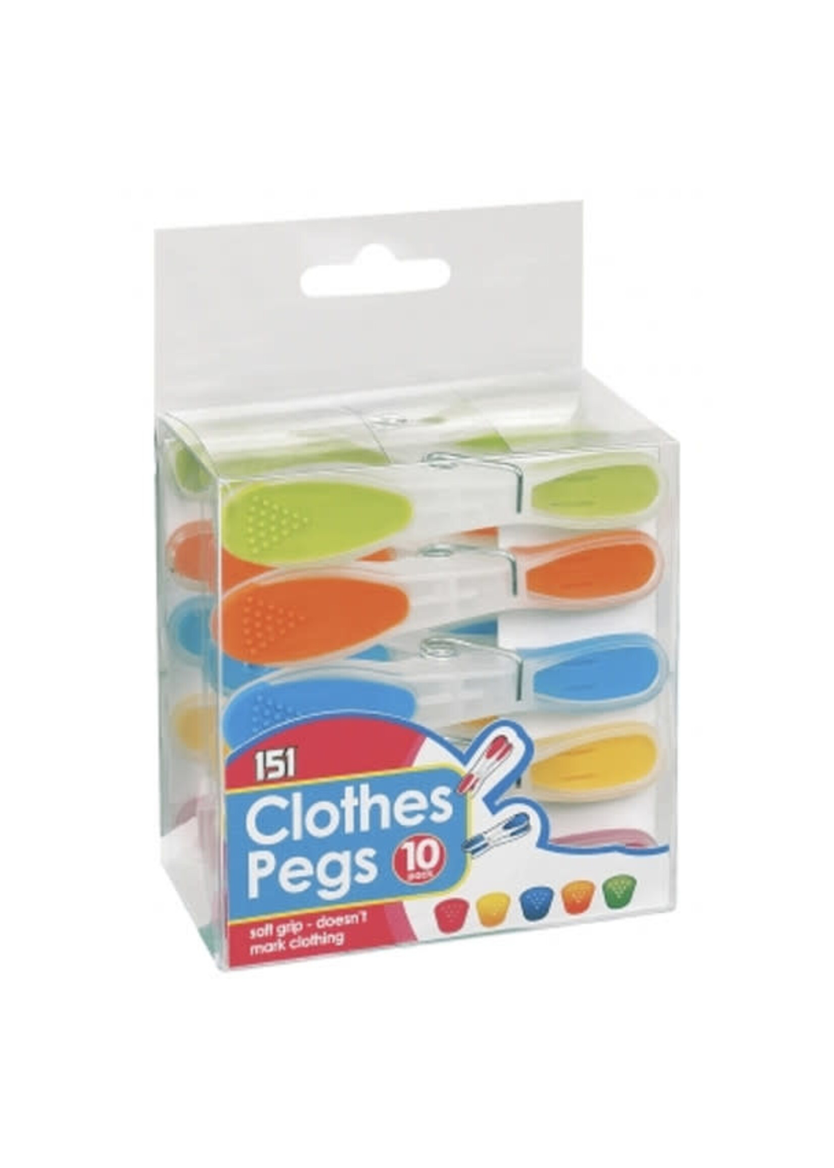151 Soft Grip Clothes Peg x10