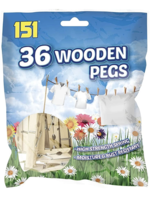 151 Wooden Pegs 36 Pack