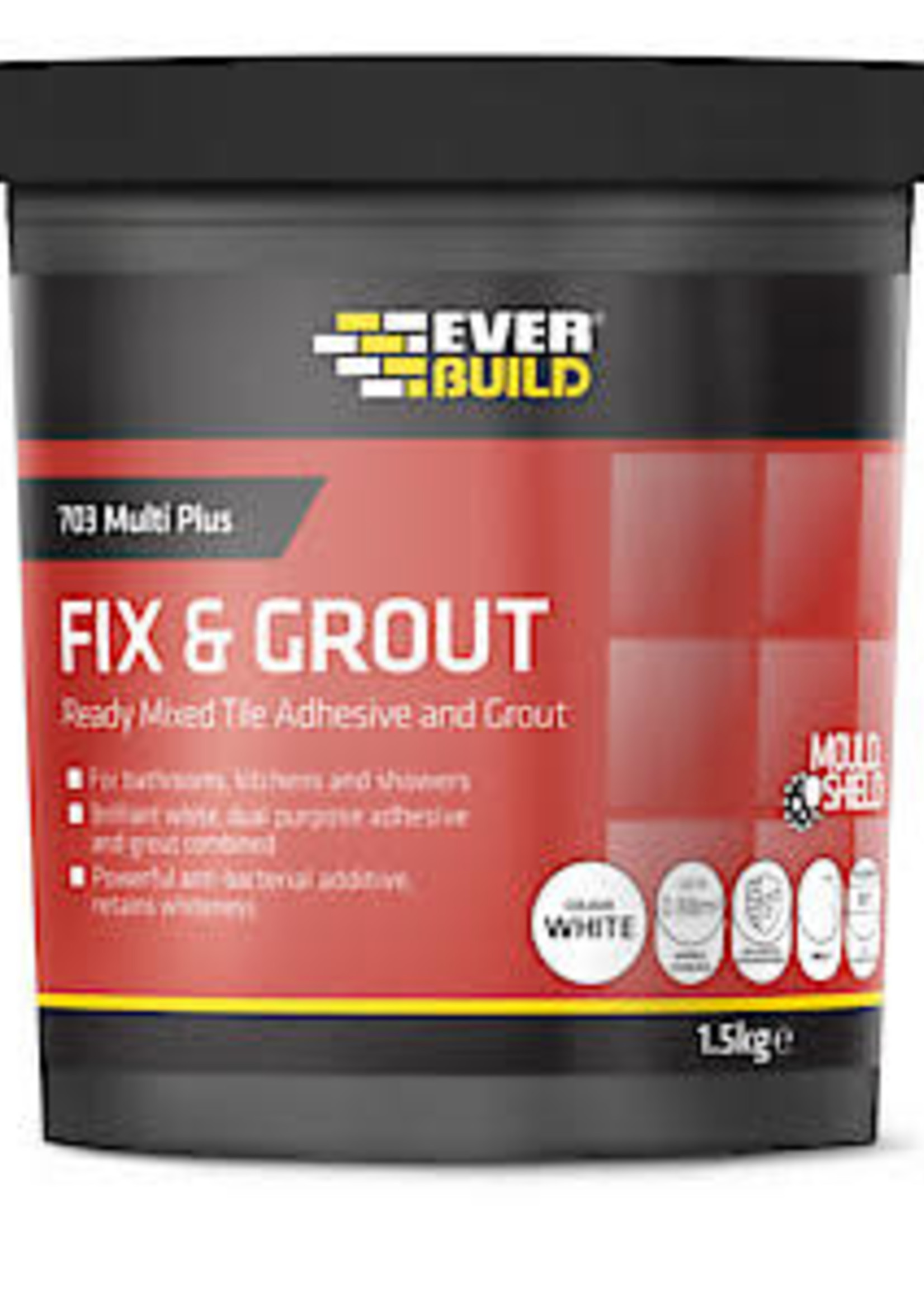 Everbuild Products Everbuild Fix and Grout Tile Adhesive 1.5kg