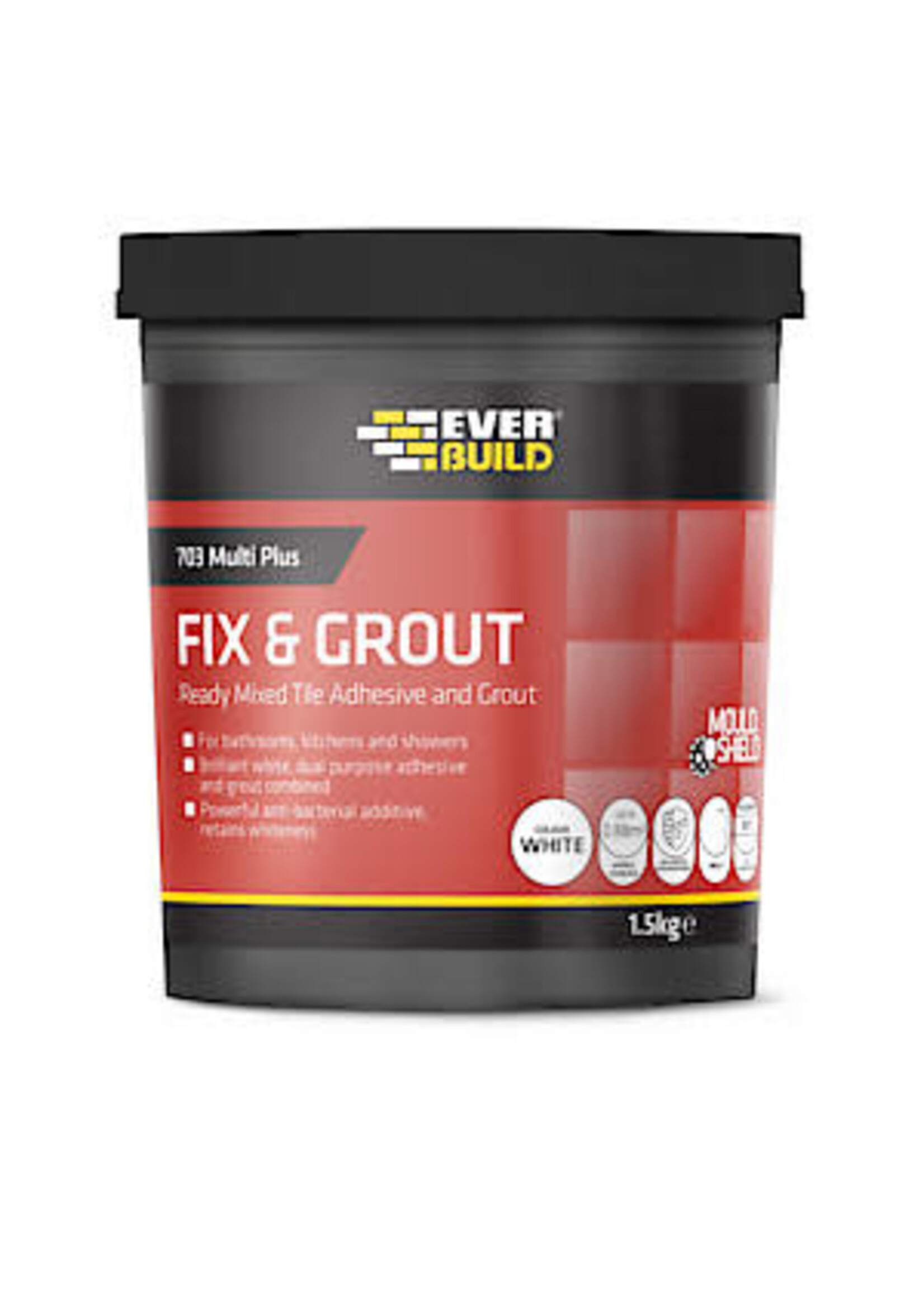 Everbuild Products Everbuild Fix and Grout Tile Adhesive 1.5kg