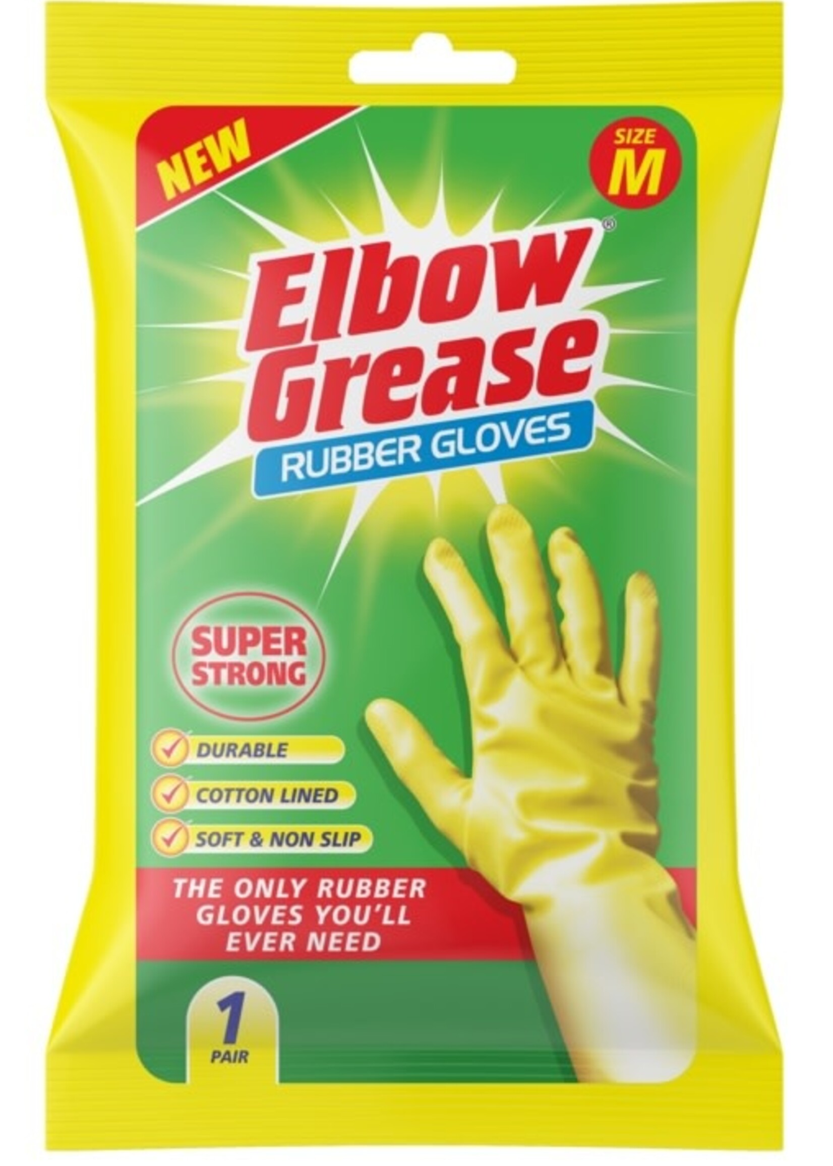 Elbow Grease Elbow Grease Super Strong Gloves 1pk Medium