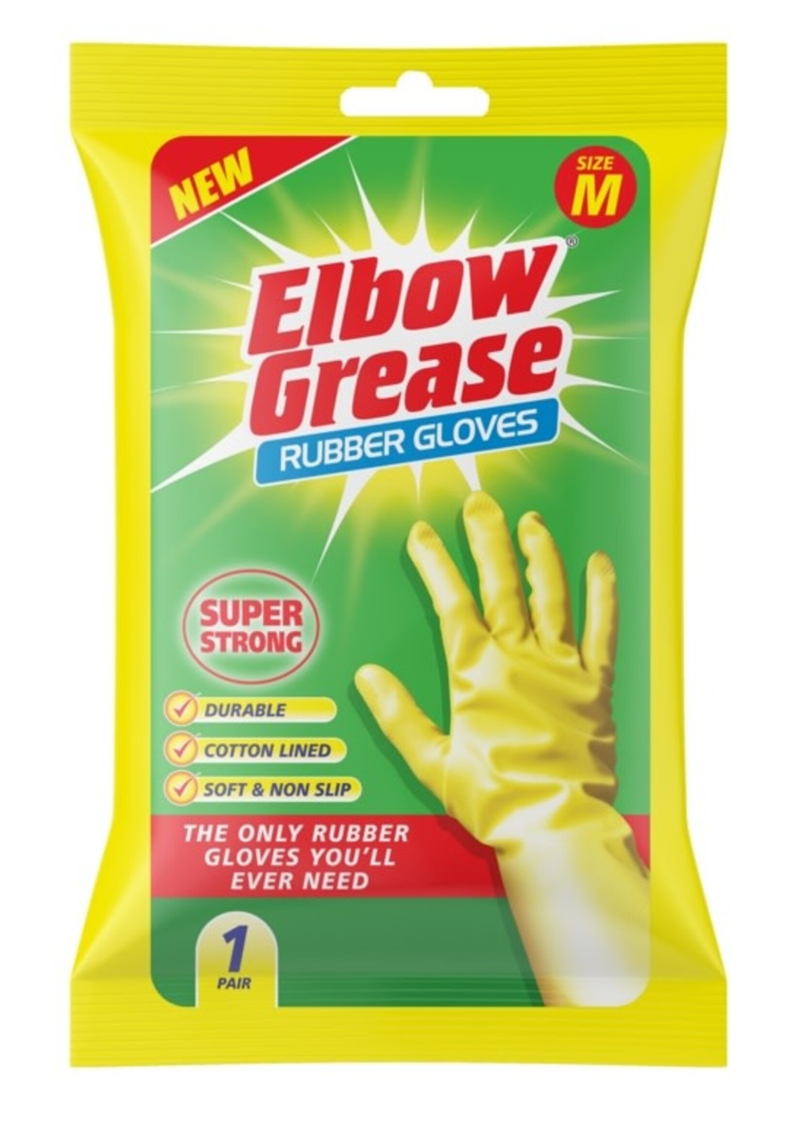 Elbow Grease Elbow Grease Super Strong Gloves 1pk Medium