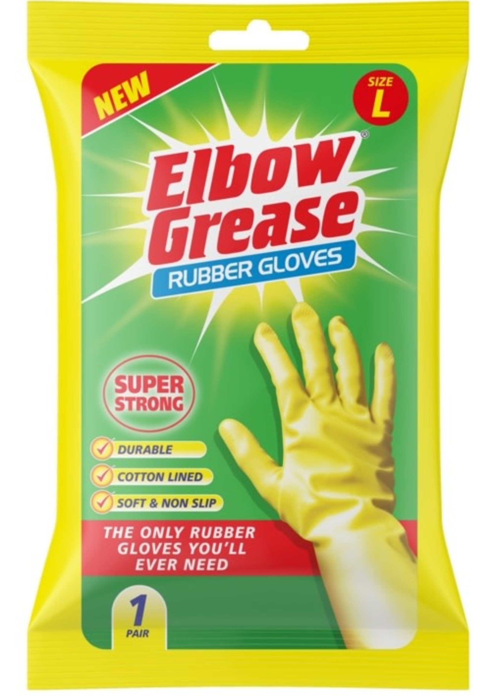 Elbow Grease Elbow Grease Super Strong Gloves 1pk Large