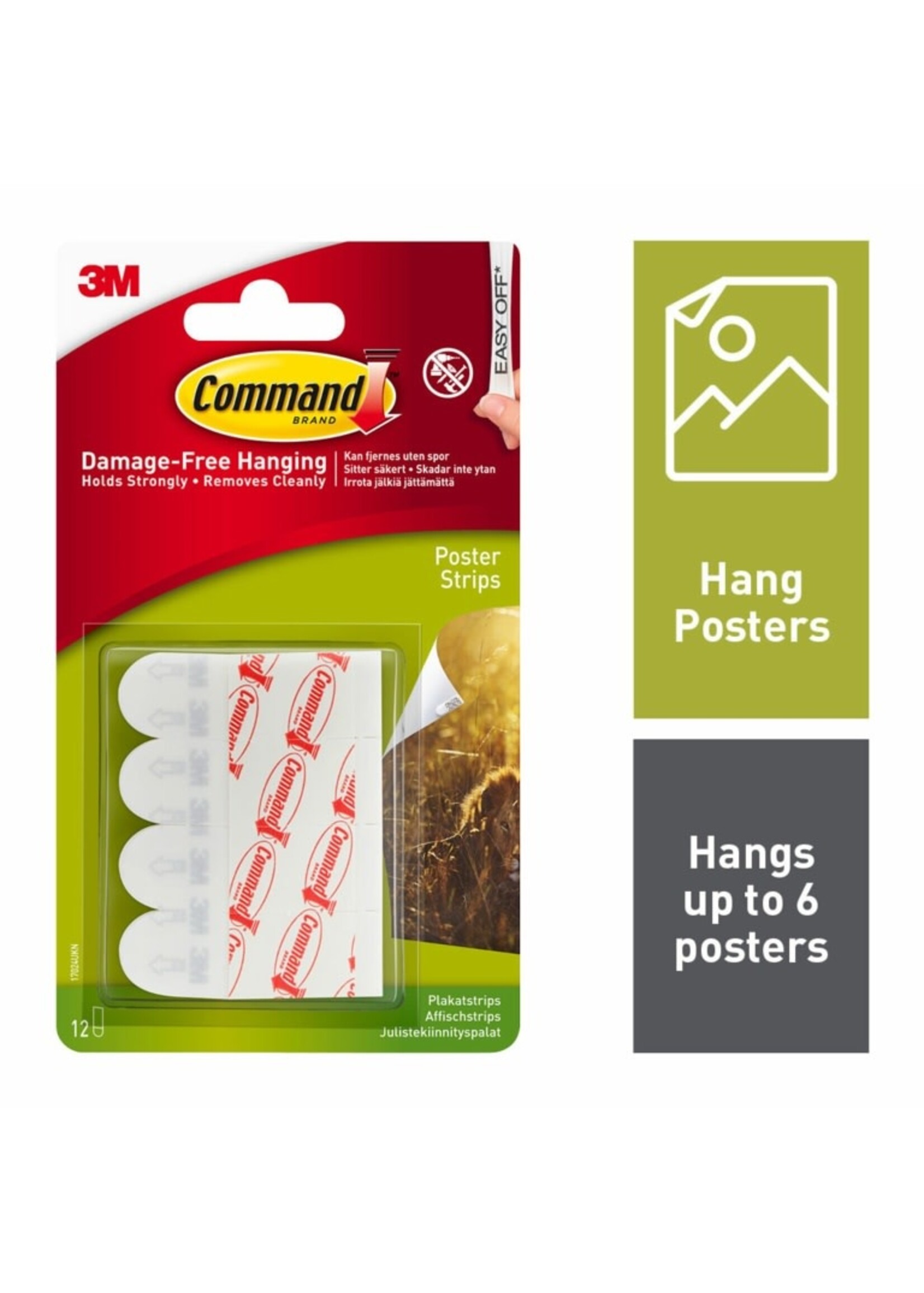 3M - Command Command™ Poster Strips 12 Pack