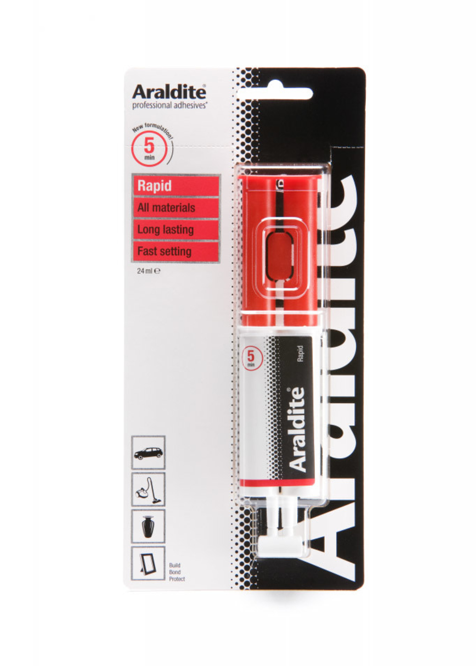 Velcro Araldite Rapid Syringe 24ml Syringe