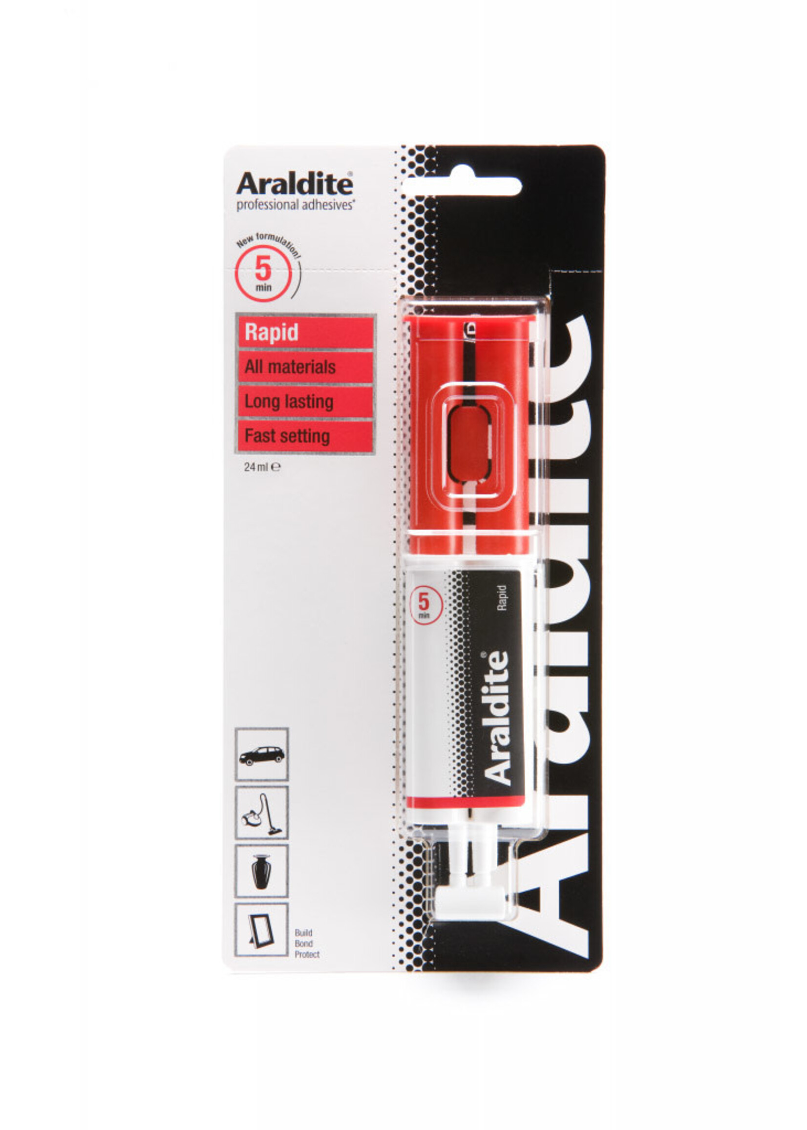 Velcro Araldite Rapid Syringe 24ml Syringe