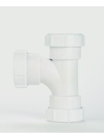 Securplumb Compression Swept Tee White (Dia)32mm