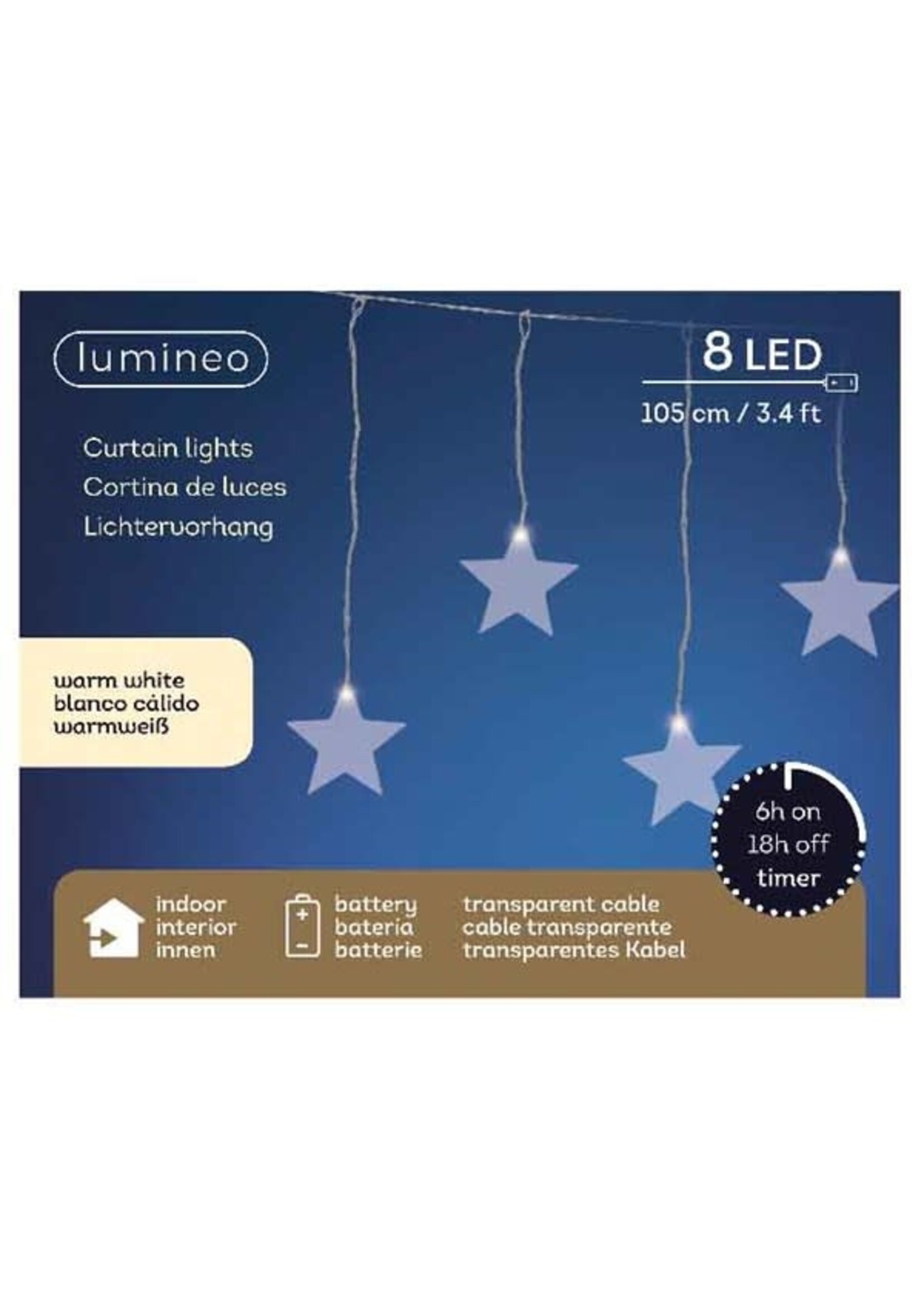 Lumineo Star LED Light Curtain 105cm - Indoor