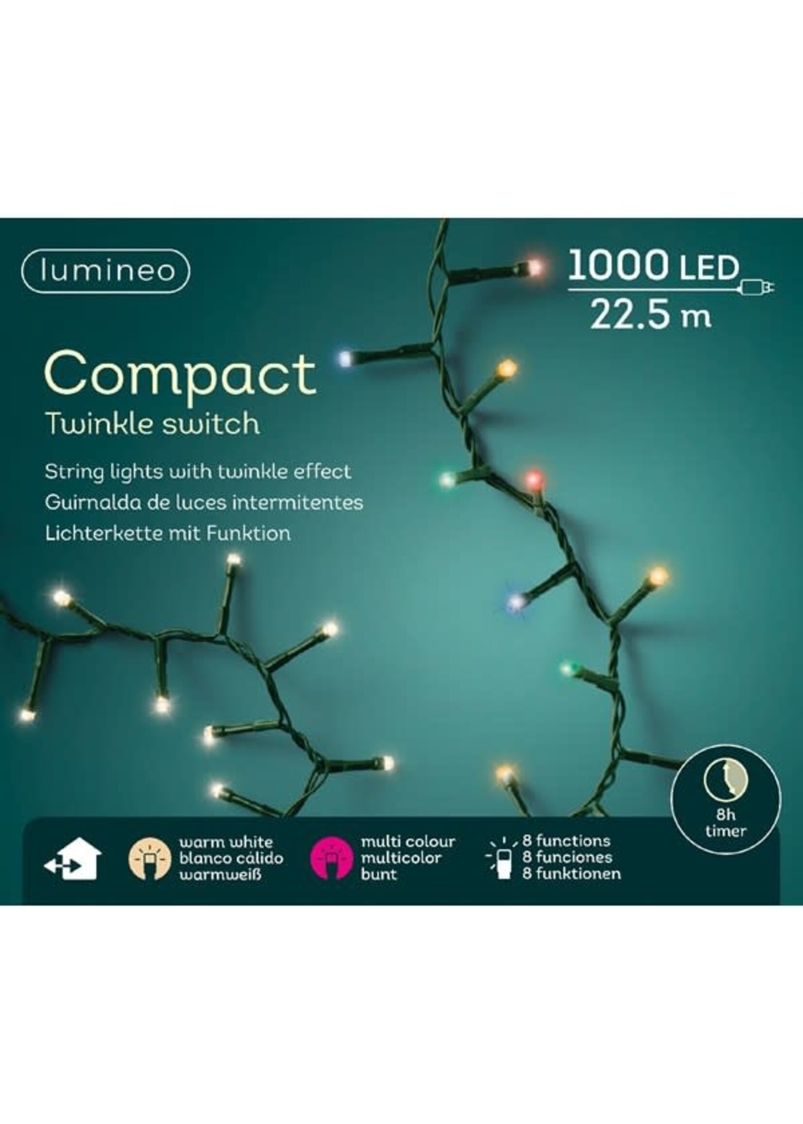 Lumineo Warm White or Multi Colour Changing 1000 LED Lights