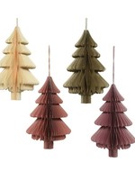 Decoris Honeycomb Paper Christmas Tree 15cm (4 Colours, price is for one)