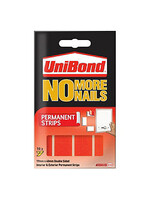 Unibond (henkel) UniBond No More Nails Permanent Strips 19mm x 5cm (10 Strips)