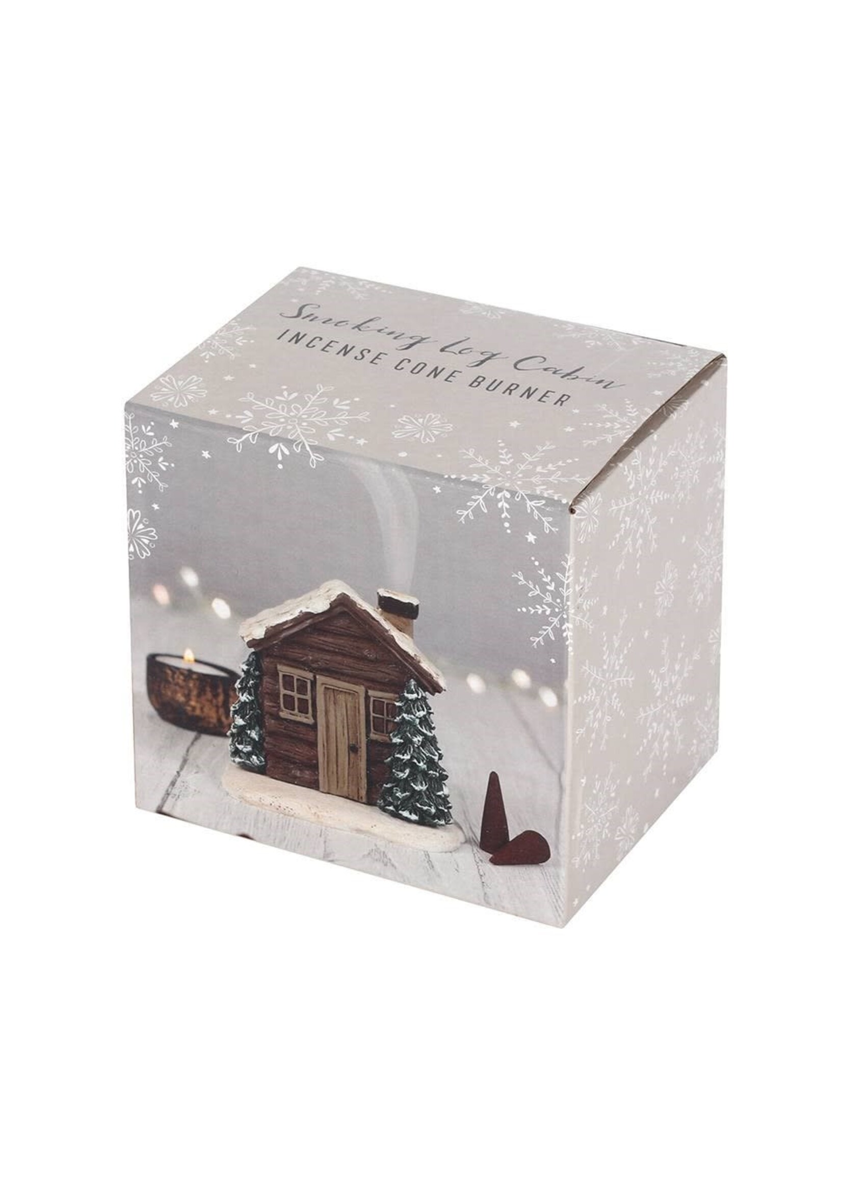 Something Different Christmas Log Cabin Incense Cone Burner