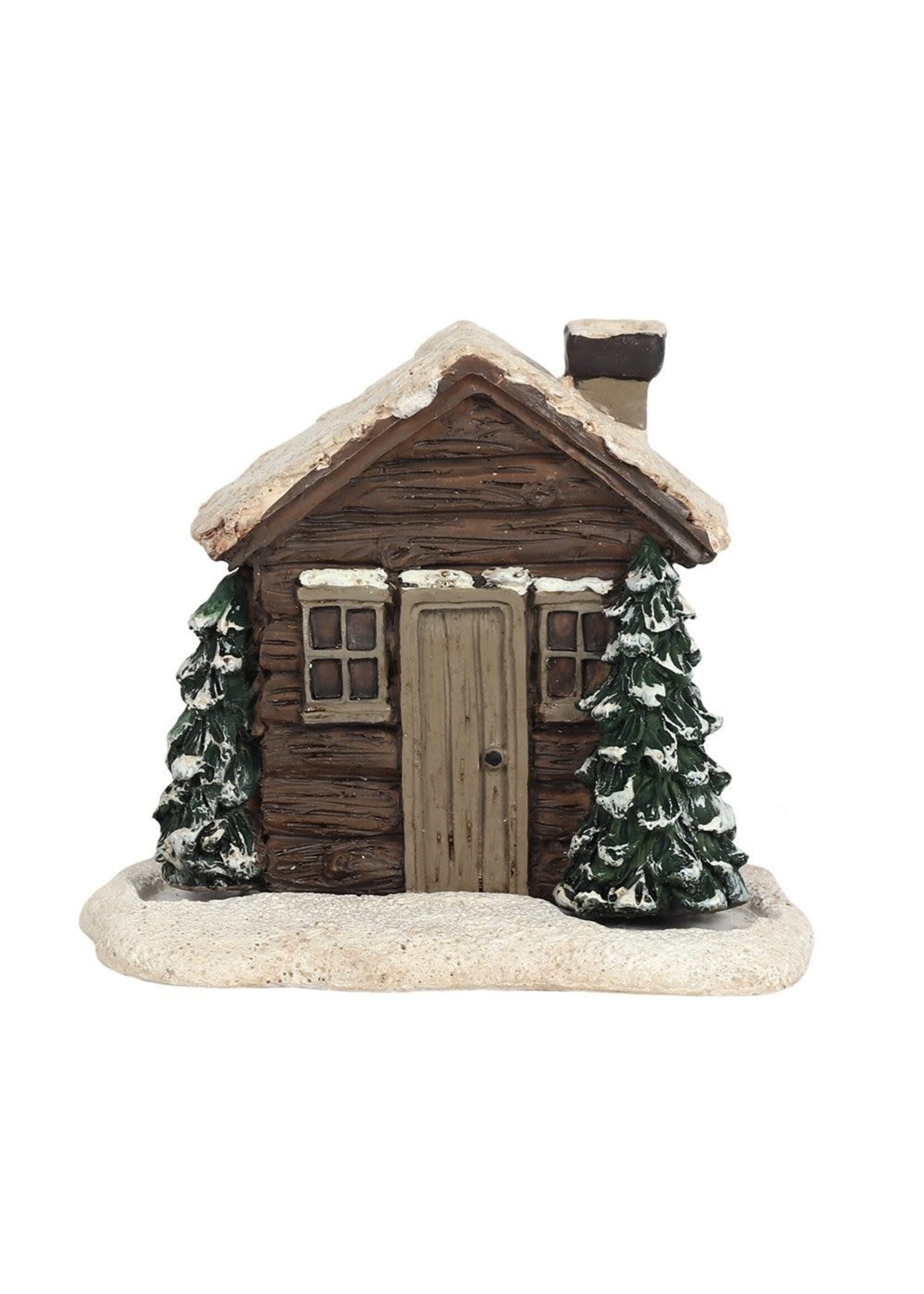 Something Different Christmas Log Cabin Incense Cone Burner