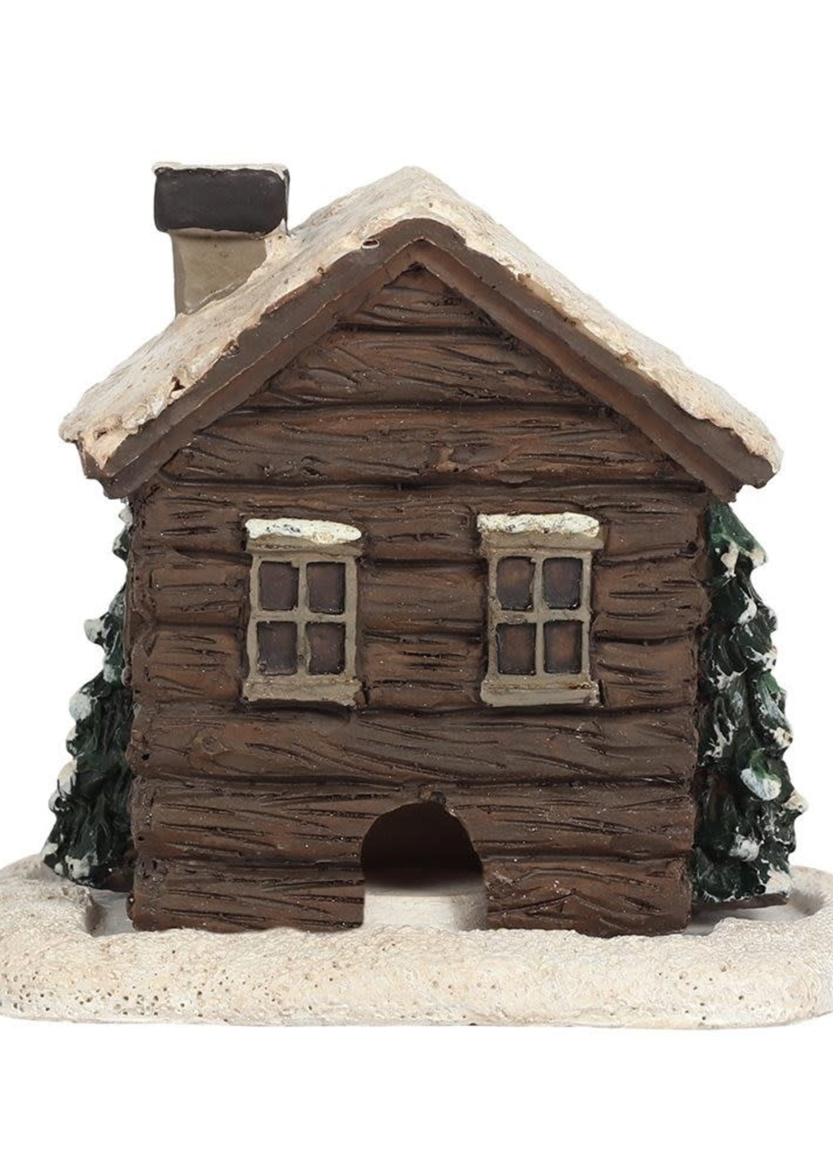 Log Cabin Incense Cone Burner - Clock's Home and Garden