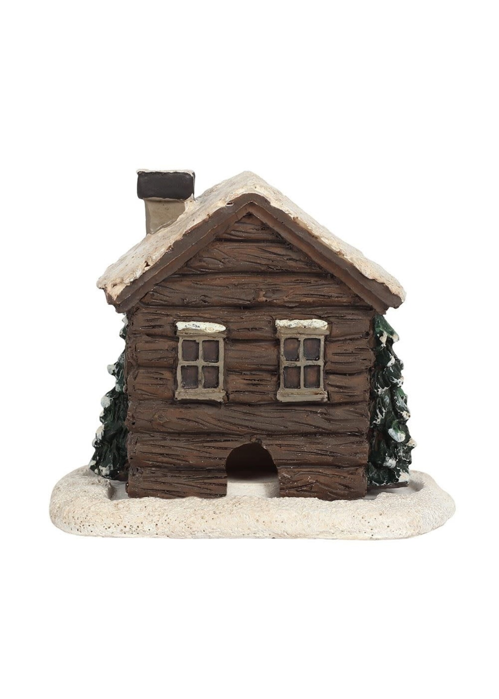 Something Different Christmas Log Cabin Incense Cone Burner