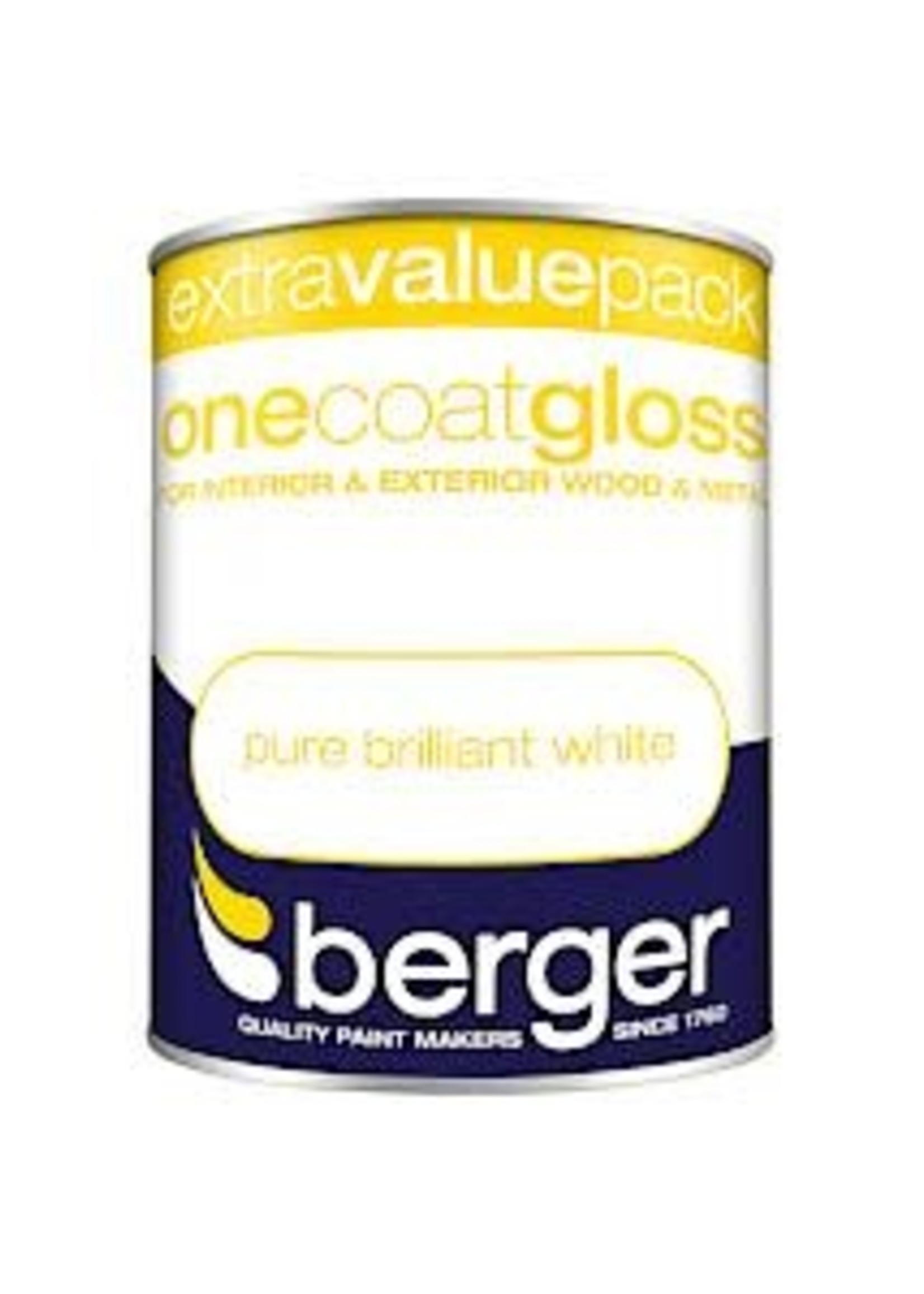 Crown Berger Gloss PBW  (Pure Brilliant White)