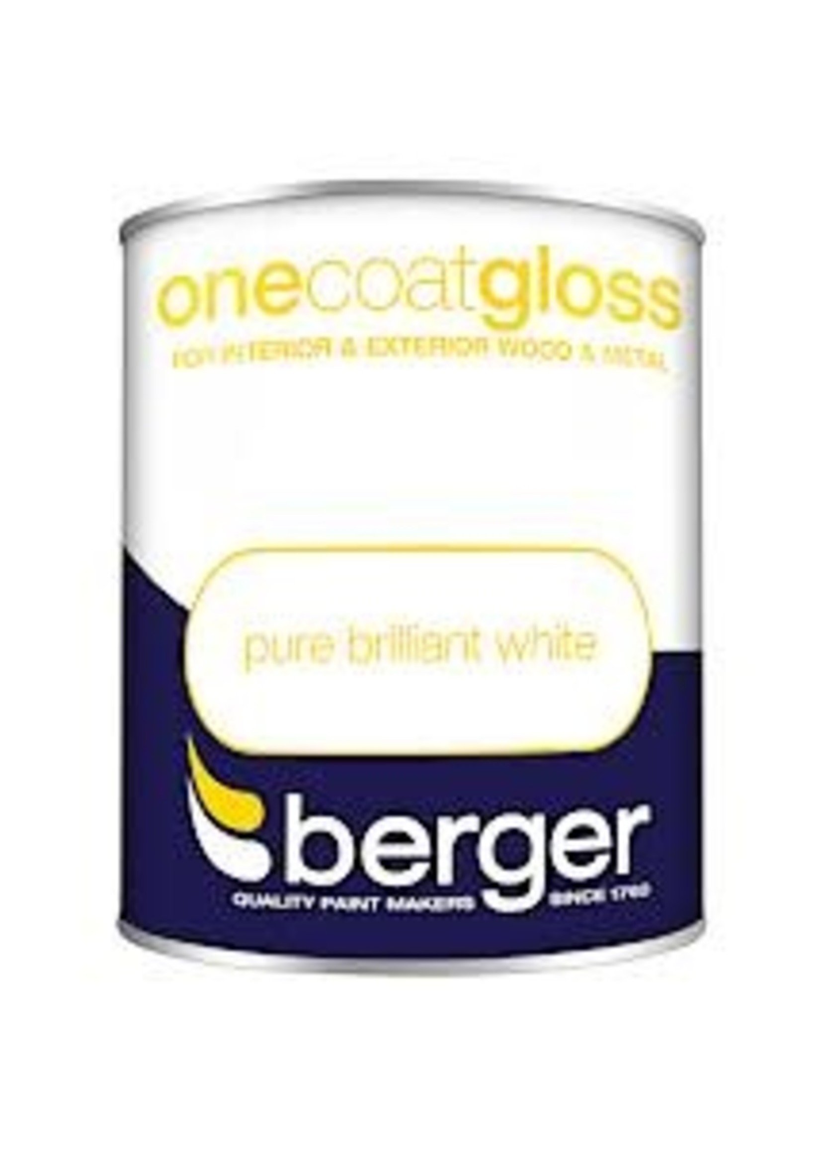 Crown Berger Gloss PBW  (Pure Brilliant White)