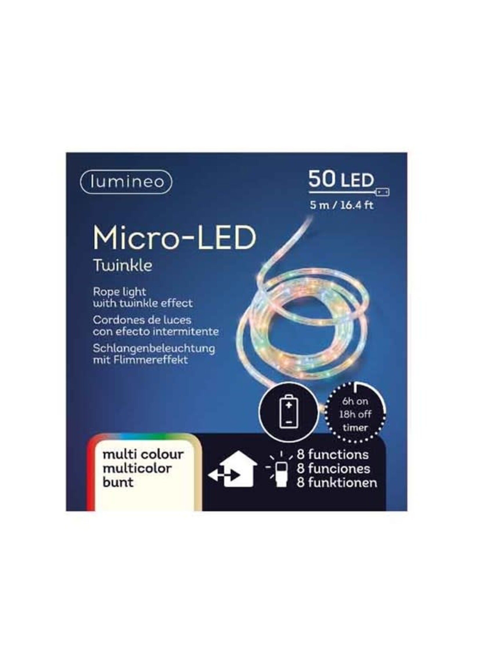 Lumineo Micro LED Twinkle rope light 5m/16.4ft