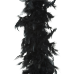 Decoris Black Feather Boa 180cm
