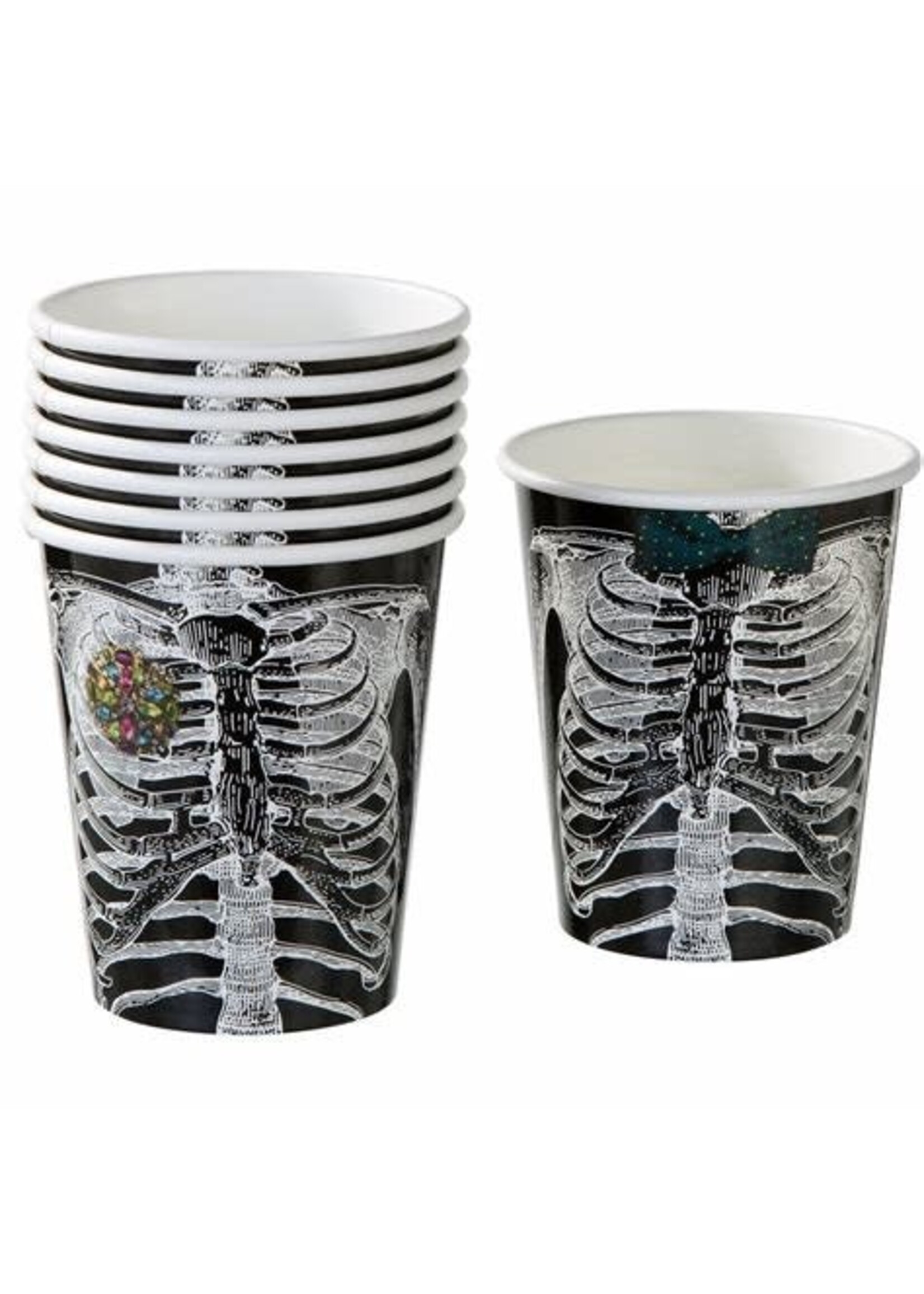 Talking Tables Skeleton Crew Paper Party Cups, 8-Pack