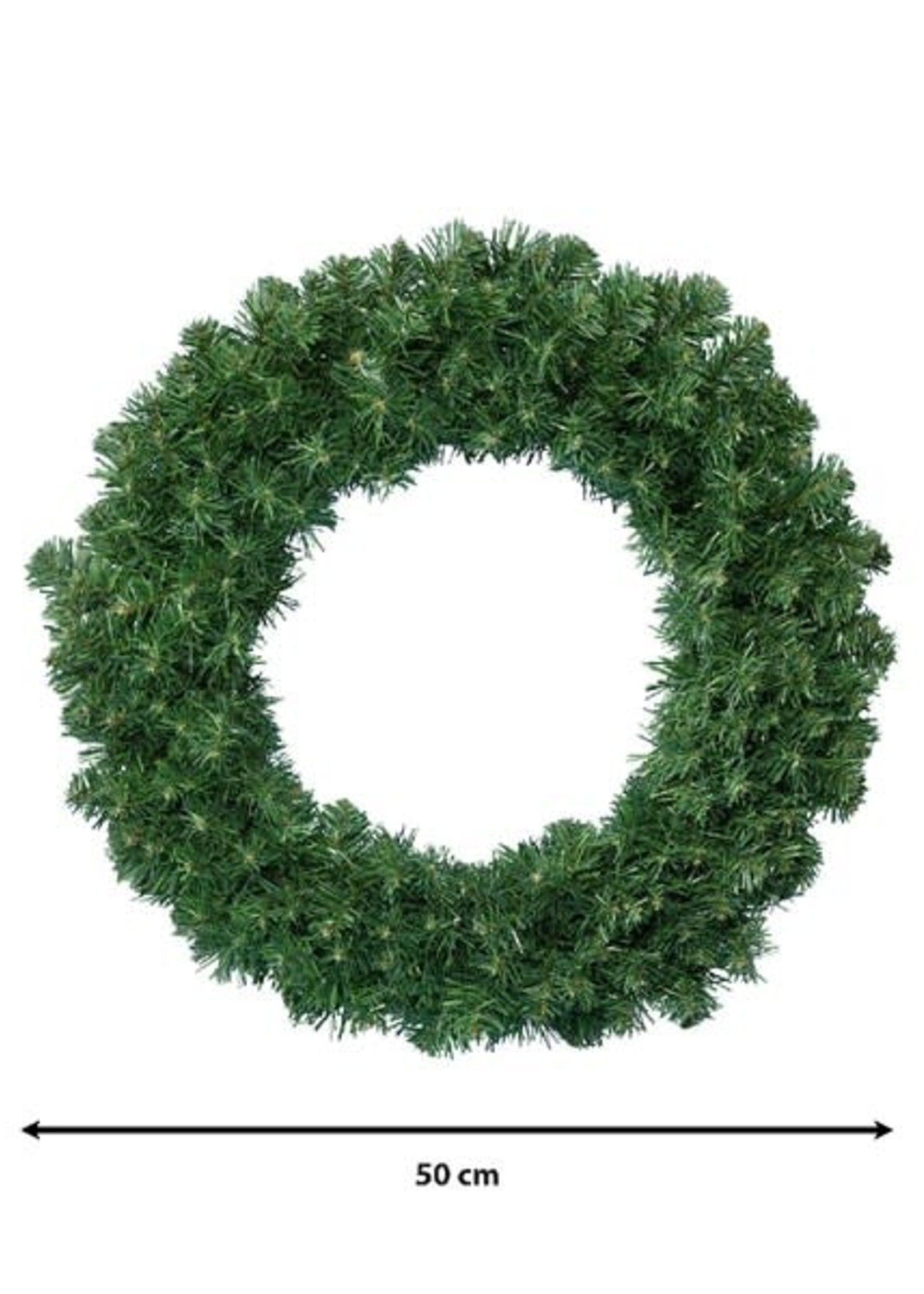 Everlands Imperial Green Wreath 50cm Indoor/Outdoor