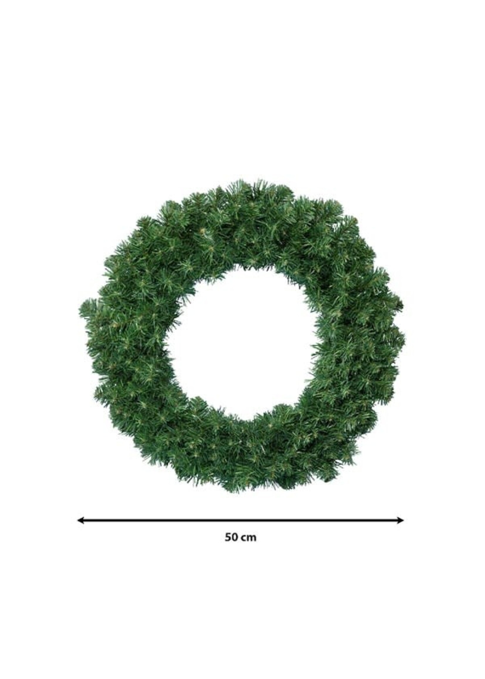 Everlands Imperial Green Wreath 50cm Indoor/Outdoor