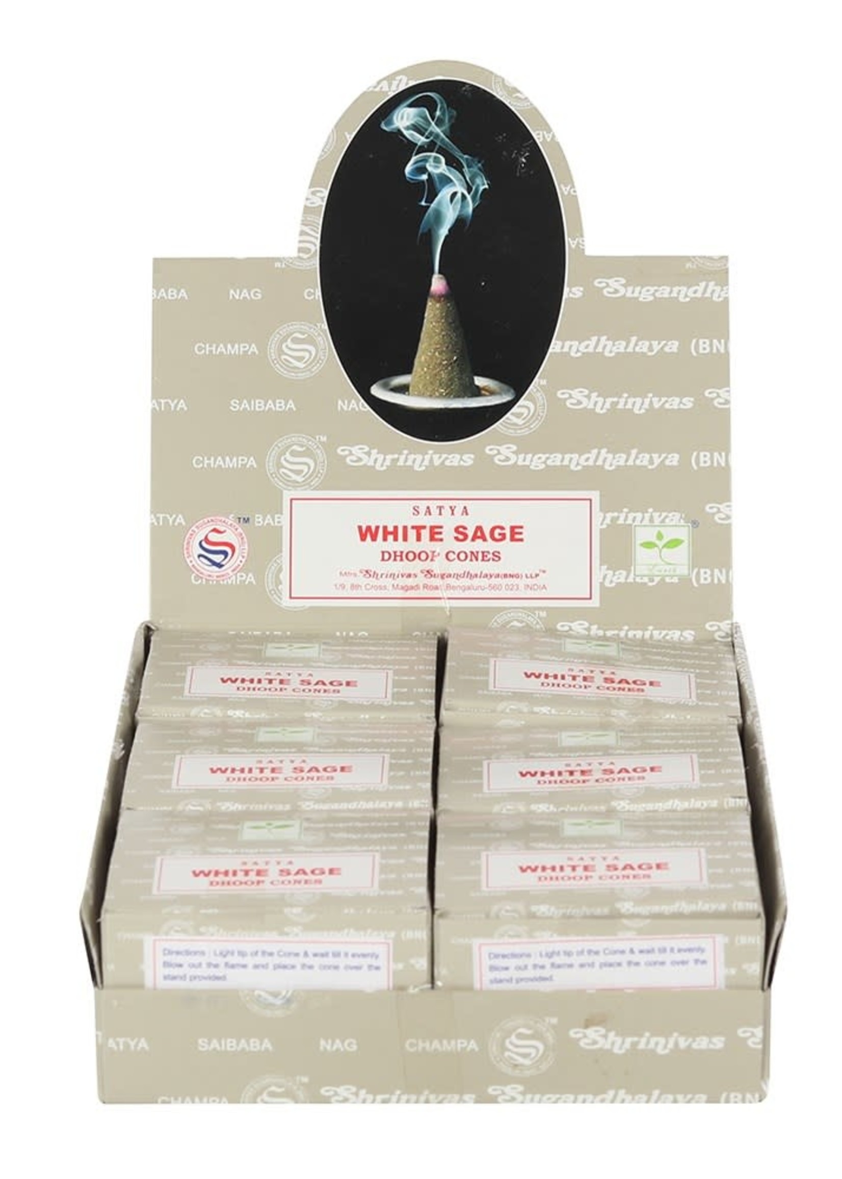 Satya White Sage incense cones