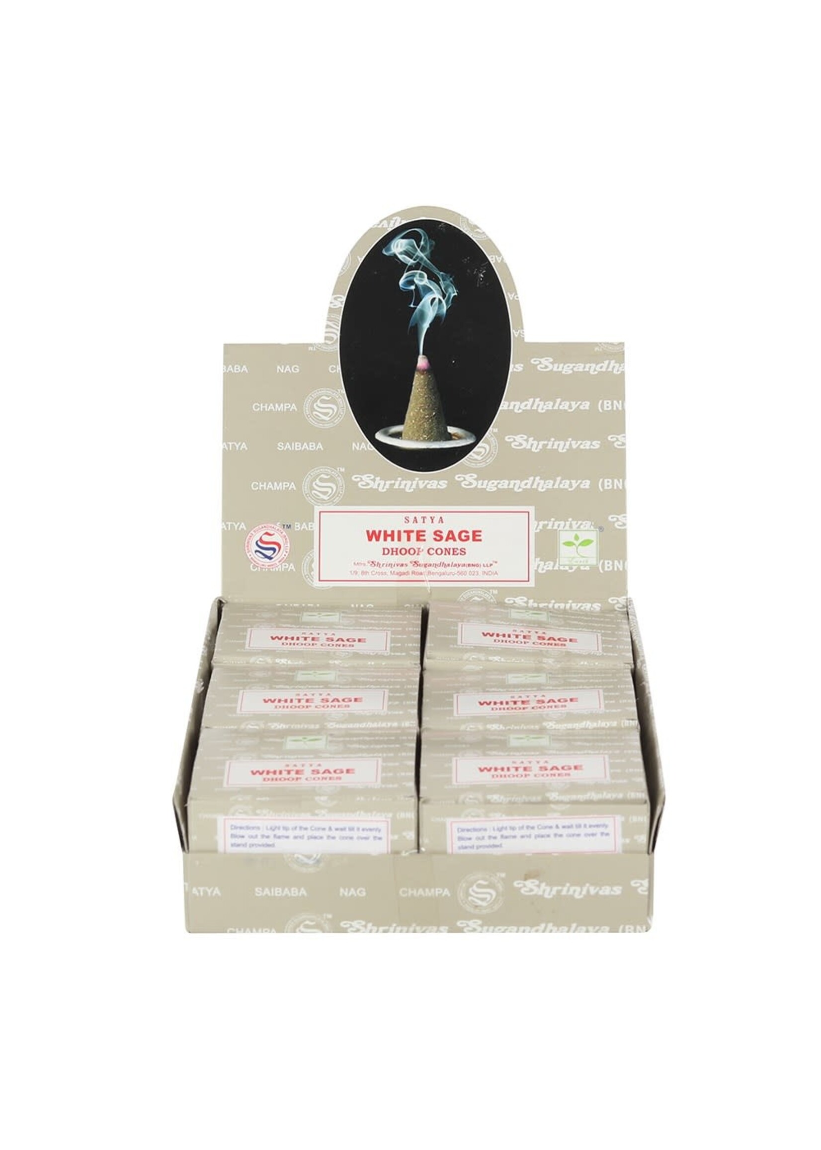 Satya White Sage incense cones