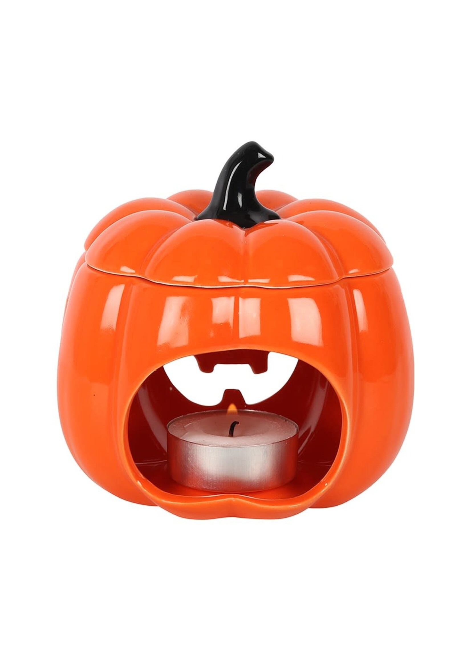 Something Different Orange Pumpkin Lantern Oil Burner and Wax Warmer