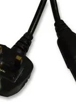 Pro-Elec Pro-Elec UK Mains Plug to IEC C13 Socket Mains Lead Black (L)1m