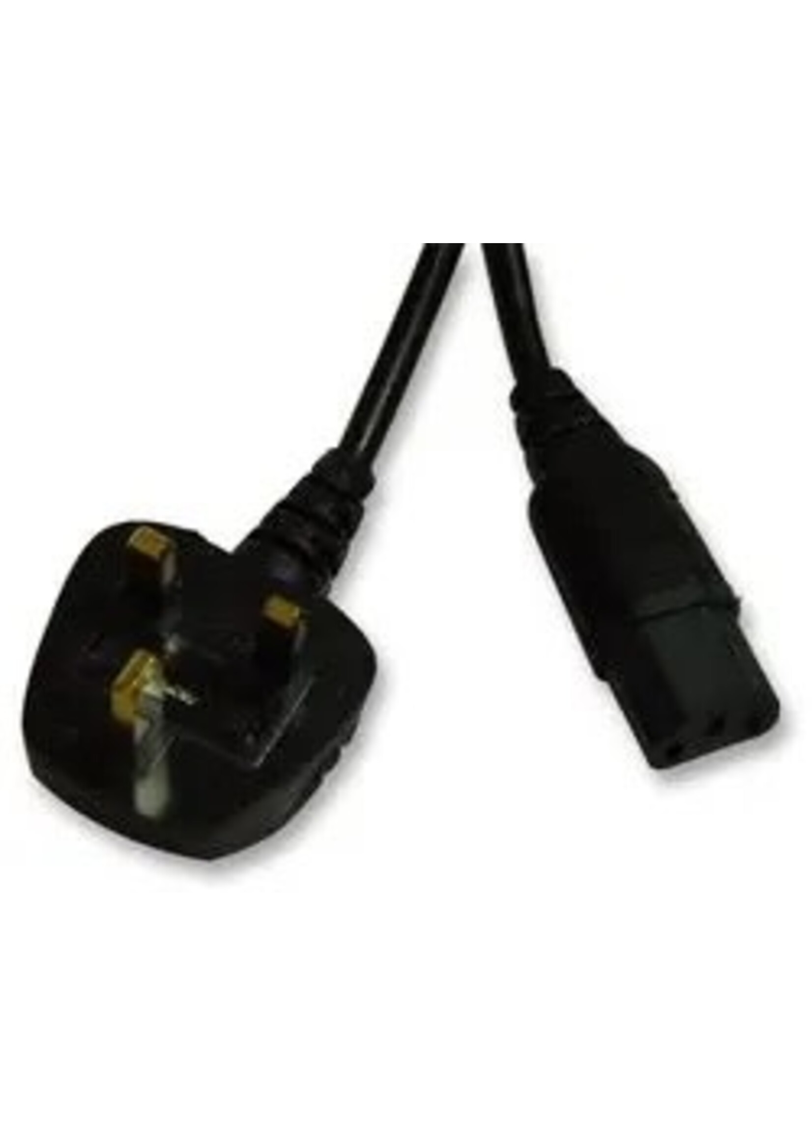 Pro-Elec Pro-Elec UK Mains Plug to IEC C13 Socket Mains Lead Black (L)1m