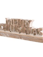 Sass & Belle Mango Wood Merry Christmas Wooden Sign