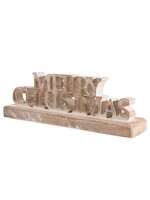 Sass & Belle Mango Wood Merry Christmas Wooden Sign